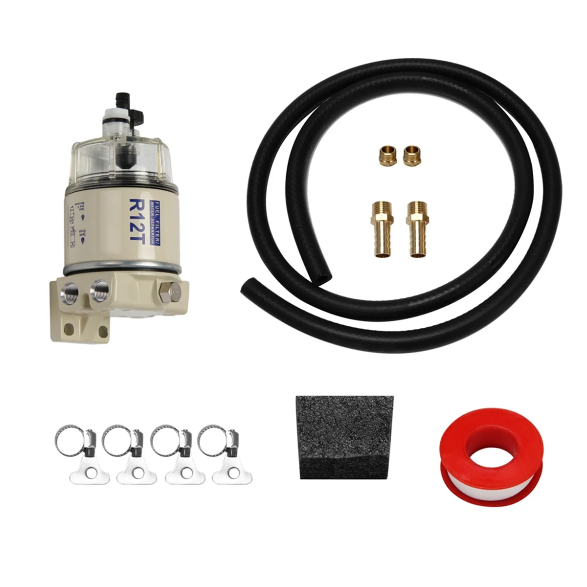 R12T Fuel Filter/Water Separator Kit for Racor 120AT 120AS S3240 YMH2E114-00-00 NPT ZG1/4-19