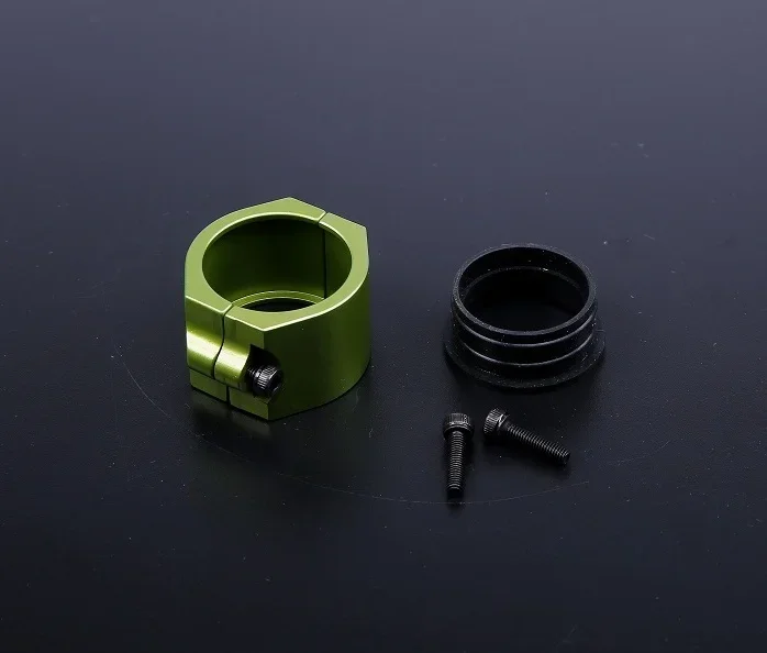 Braçadeira de tubo de escape de alumínio CNC para tubo de ressonância SS se encaixa ROVAN ROFUN KM HPI BAJA 5B 5T 5SC