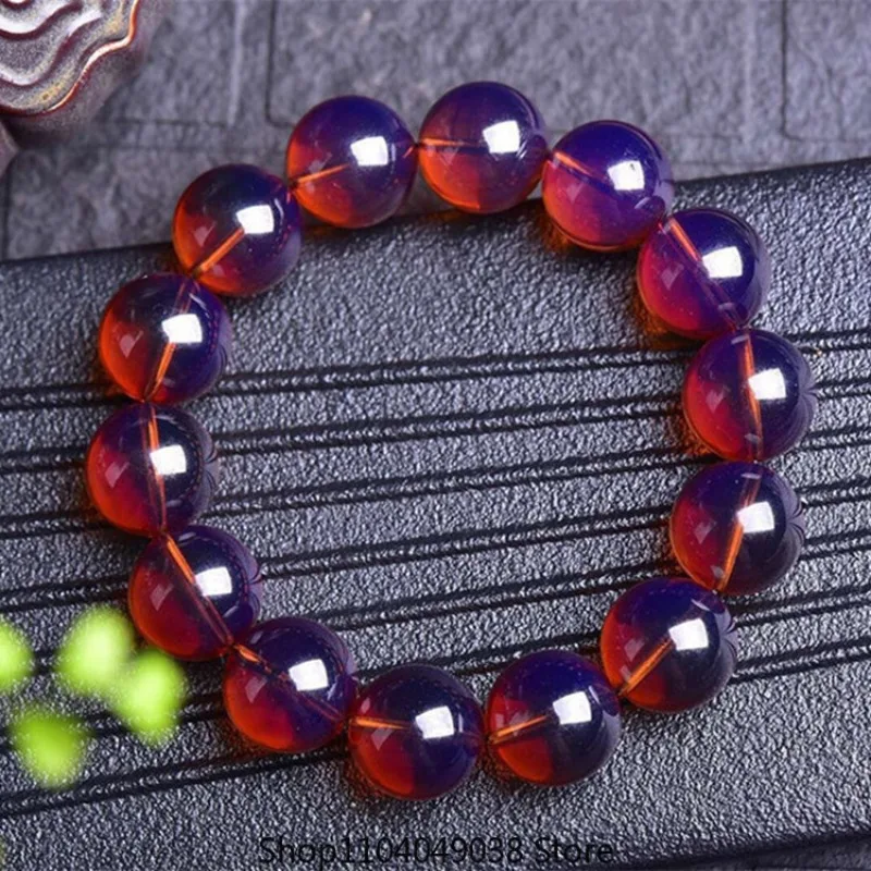 

Натуральные желтые янтарные синие женские и мужские браслеты с круглыми бусинами, желтые, лечебные, 12 мм, 10 мм, 8 мм, цвет стрейч-бижутерия AAAAA