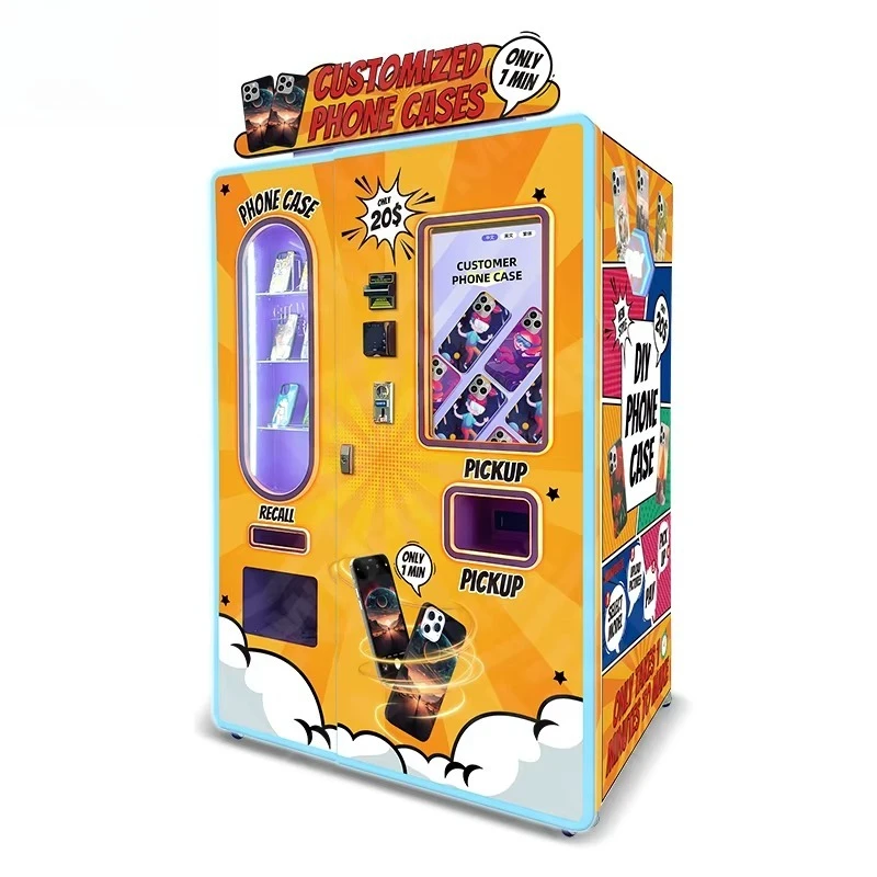 売れ筋セルフサービス携帯電話ケース自動販売機、DIY携帯電話ケース印刷機