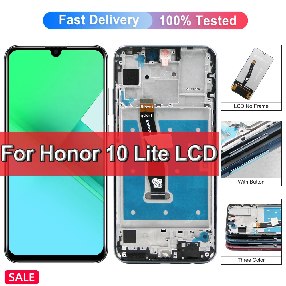 LCD For Huawei Honor 10 Lite HRY-LX1 HRY-AL00 LCD DIsplay Touch Screen Digitizer Assembly Replacement For honor 10i Display