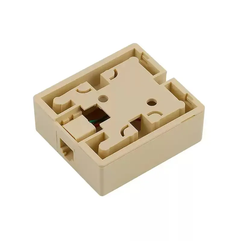 10PCS 4-Core Telephone Junction Box, Simple Connection Socket for Telecom and Network Wiring