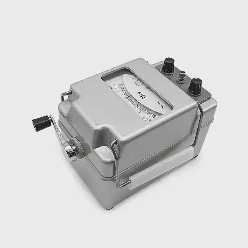 ZC-7 고전압 절연 저항 테스터 1000V/2500V/5000V 핸드 크랭크 메가미터 전기 케이블 변압기 메가옴미터