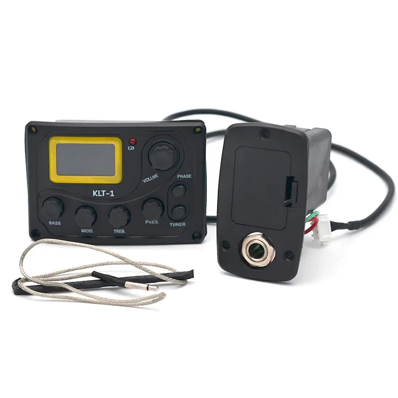 

4 Band KLT-1 Acoustic Guitar Bass EQ Equalizer with Digital Procedding Tuner Guitar Pickup