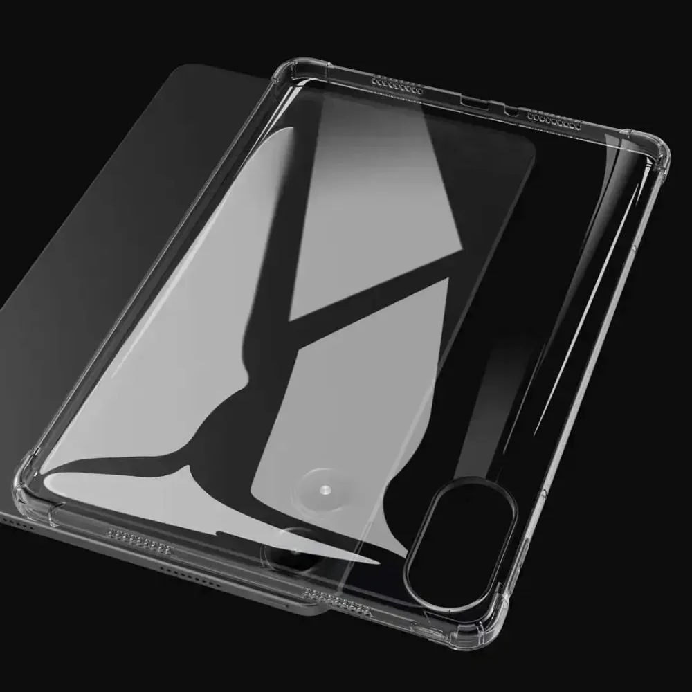 

2Pcs 2024 Air-bags Silicone Protection Shockproof Transparent Tablet Case for Xiaomi Poco Pad 12.1 Redmi Pad Pro Case 12.1 Inch