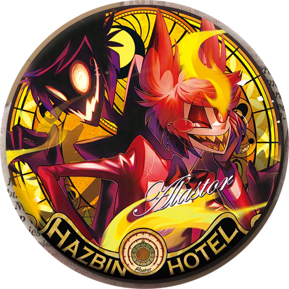 58 مللي متر أنيمي هازبين تشارلي مورنينجستار فاجي ألاستور تأثيري حلي شارة دبوس SPTE صفيح بروش ﻿   الدعامة جيلف