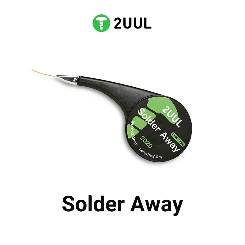 2UUL Solder Away Anti-Hot Desoldering Wick DW21 Solder Strip 2020 Tin Absorbing Tape for Welding and Desoldering Tools