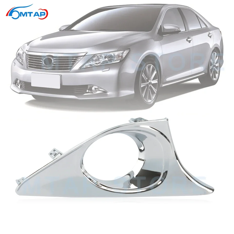 MTAP Chroming Front Bumper Fog Light Cover Car Lamp Hood For TOYOTA CAMRY AURION V50 2012 2013 2014 2015 Exterior Parts