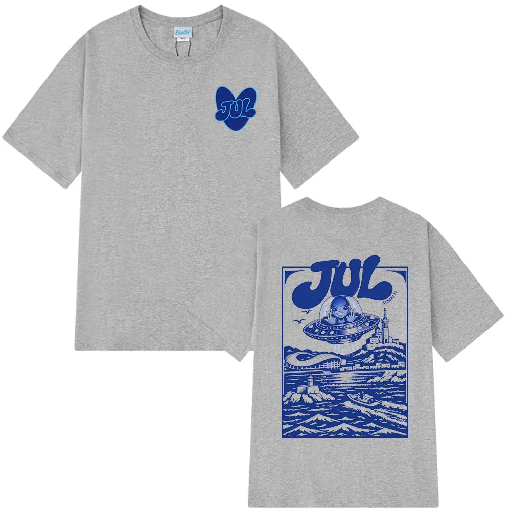 Rapper Jul Graphic T Shirt Men's Women Clothing Fashion Hip Hop T-shirt Casual Cotton Short Sleeve Oversized T-shirts Streetwear image 4