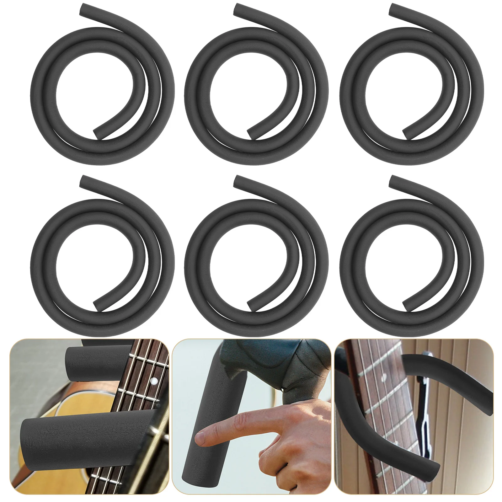 

6 Pcs Rubber and Plastic Insulation Pipe Water Hose Antifreeze Sleeve Cover Air Conditioner Copper Guitar Stand Supply Tube