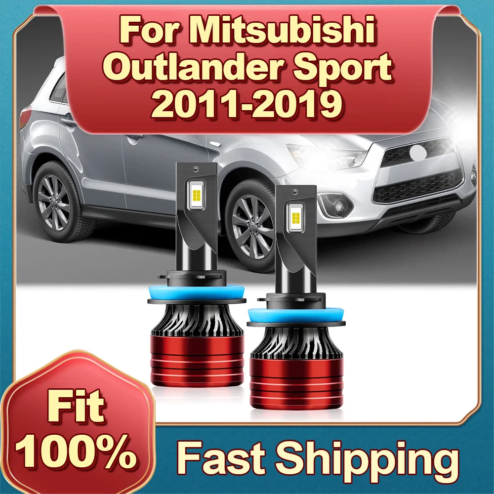 

LED Canbus 6000K Car Headlight Bulb Auto Lamp CSP For Mitsubishi Outlander Sport 2011 2012 2013 2014 2015 2016 2017 2018 2019