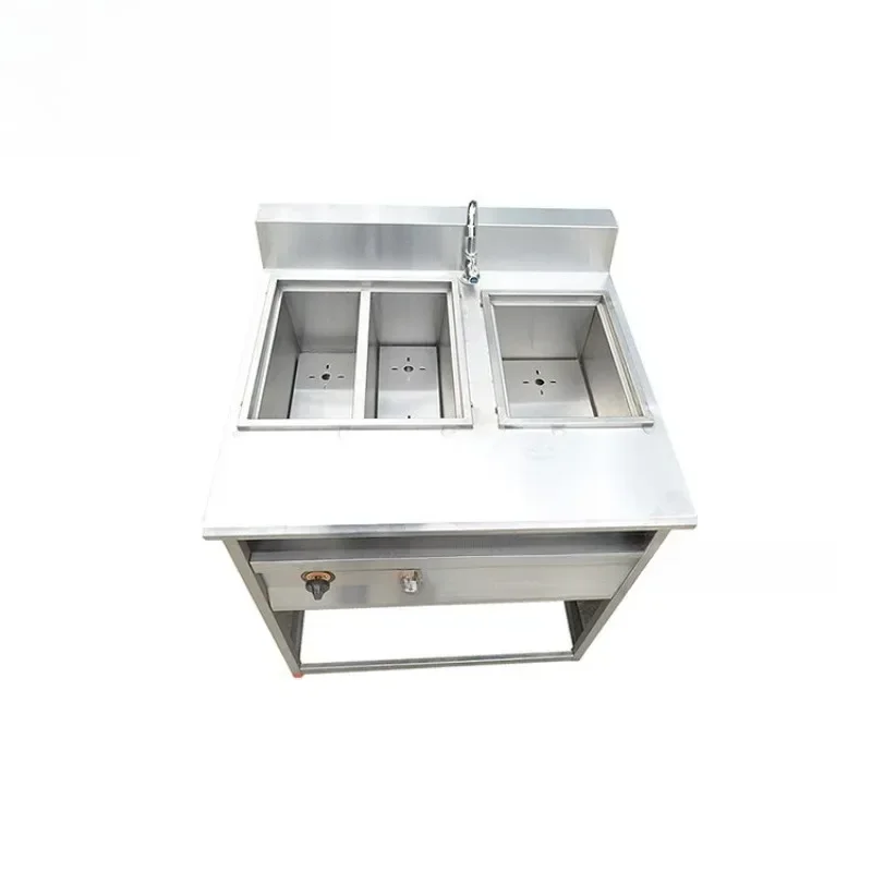 Desktop noodle cooker Commercial gas cooker Malatang pot machine Vertical 4-head cooking soup