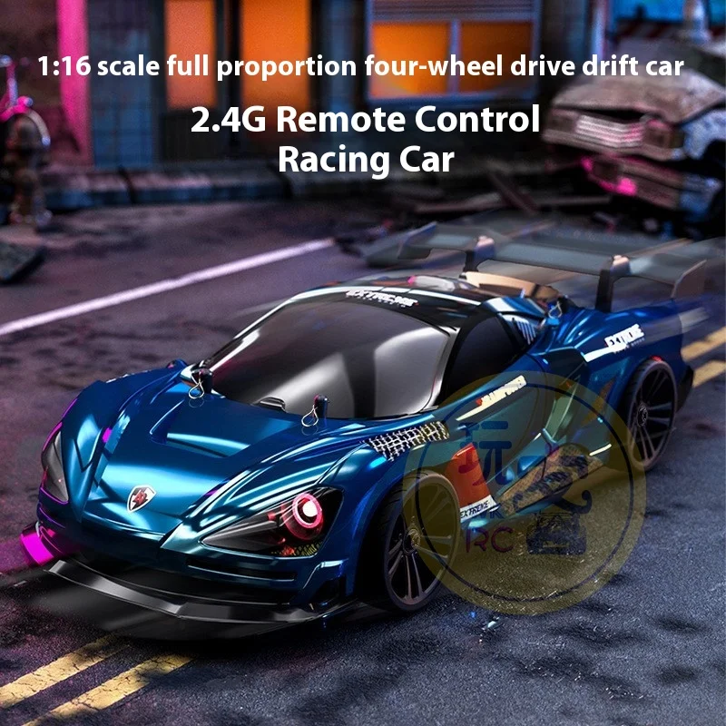 

1/16 Rc Drift Car High Speed 2.4g 4wd Drive 4x4 Off-Road Drift Racing 1:16 Remote Control Electric Car Toys For Boy