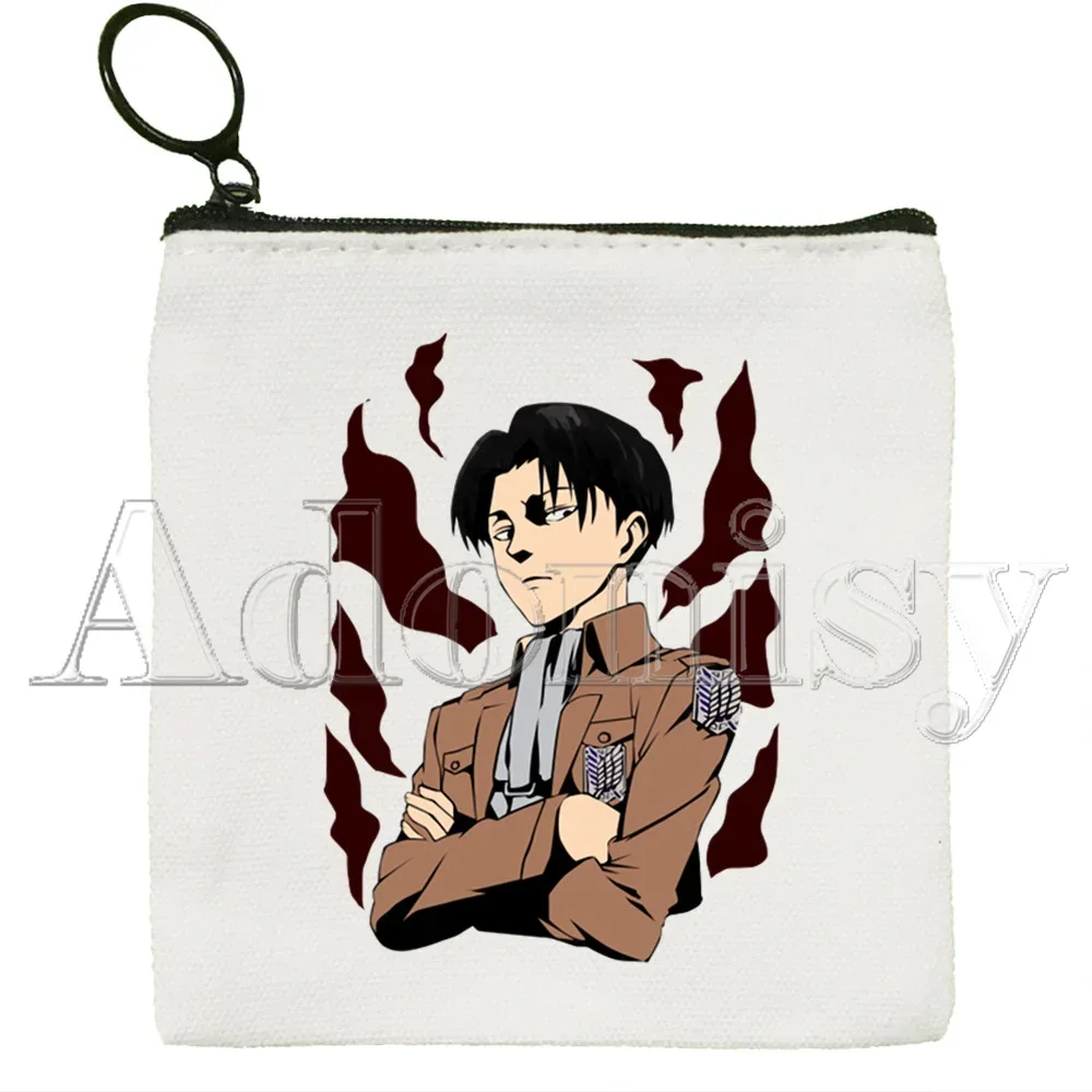 Attack on Titan New Women's Bag Pure White  Handmade Cloth Bag Coin Purse Whiteboard  Bag Handbag