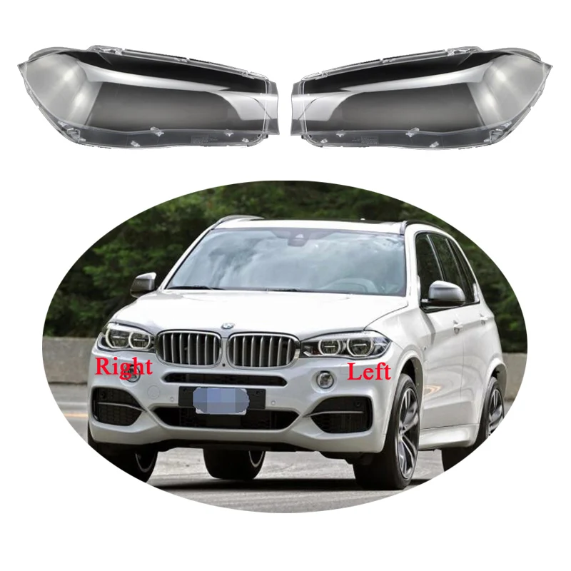 

For BMW X5 X6 F15 F16 2014 2015 2016 2017 2018 Headlamp Cover Transparent Lampshade Lamp Shade Headlight Shell Lens Plexiglass