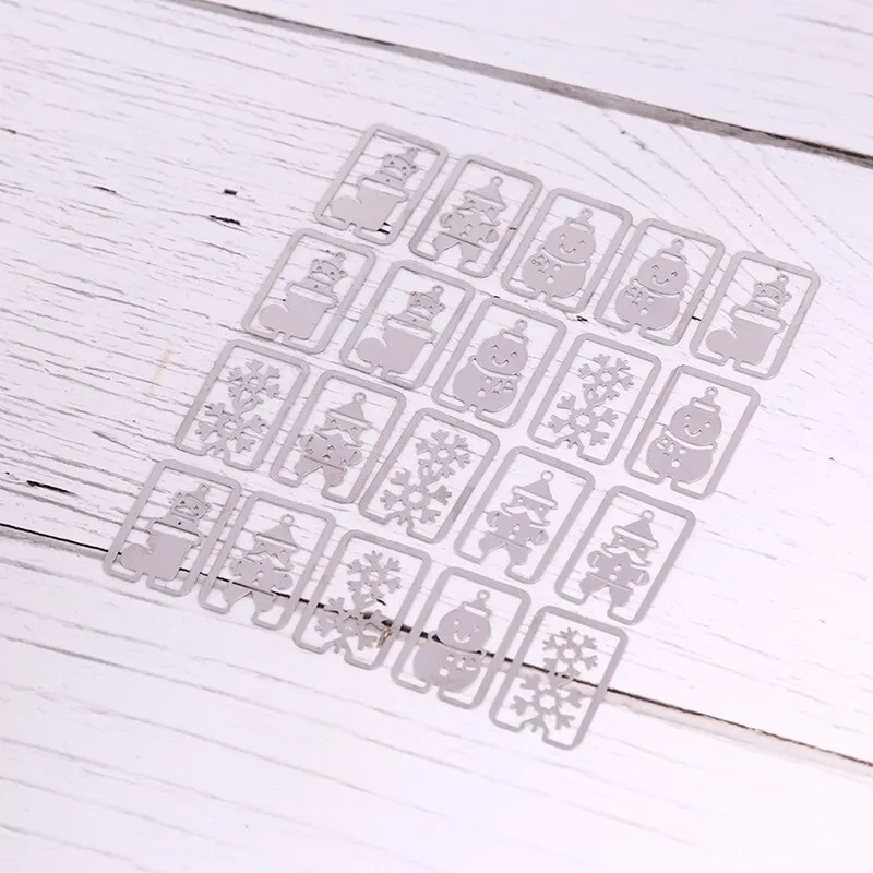 1/20pcs/pack Mini Metal Bookmark Clips Cute Cartoon Animal Plated Sliver Bookmarks Stationery Gift Book Line Marker Random Style