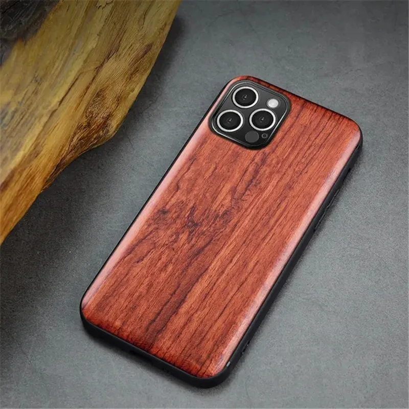 Real Wood Phone Case For iPhone 15 Pro Max Case Shockproof Wooden Cover For iPhone 11 12 13 14 15 Pro XR XS Max 7 8 Plus Funda