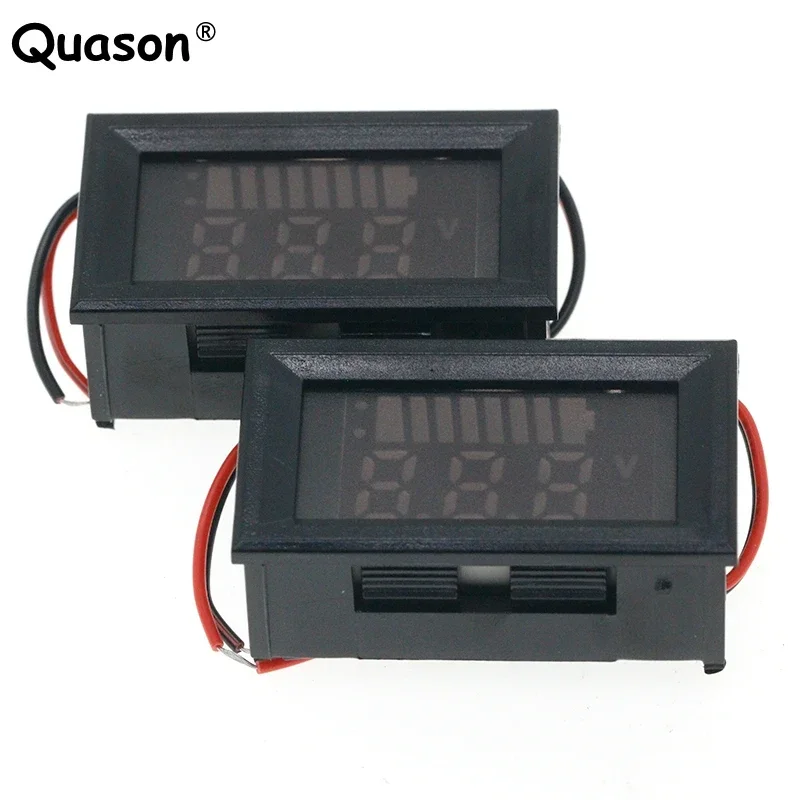 12V 24V 36V 48V 60V Car Battery Charge Level Indicator Lithium Battery Capacity Meter Tester Display LED Tester Voltmeter