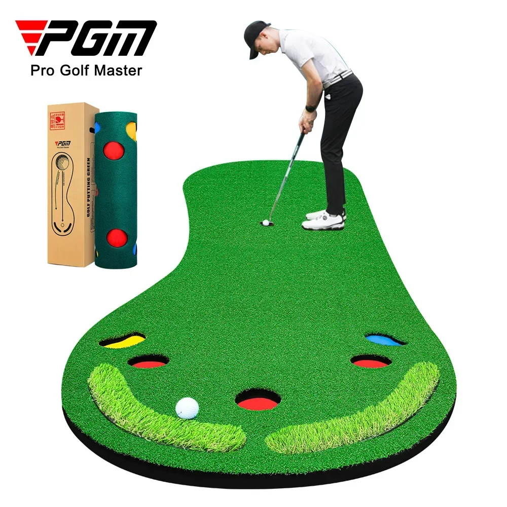 Indoor golf, putter, Bigfoot mini green, golf practice blanket