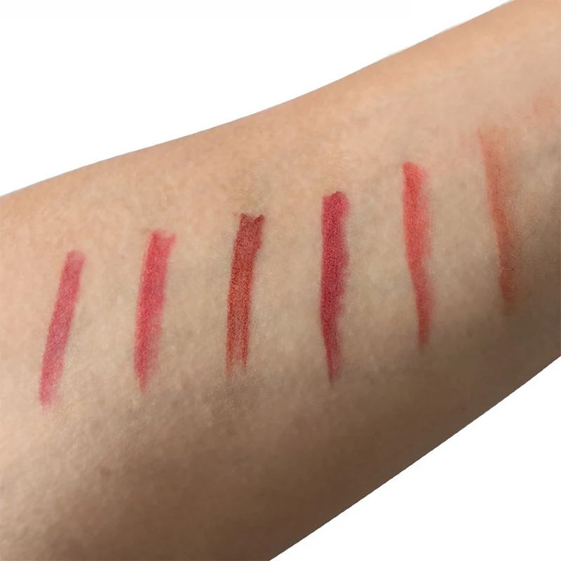 ホワイトウォッシュノンスティックカップ両面リップライナー、マットミスト、輪郭のある形状、メイクアップ充填付きリップバラ