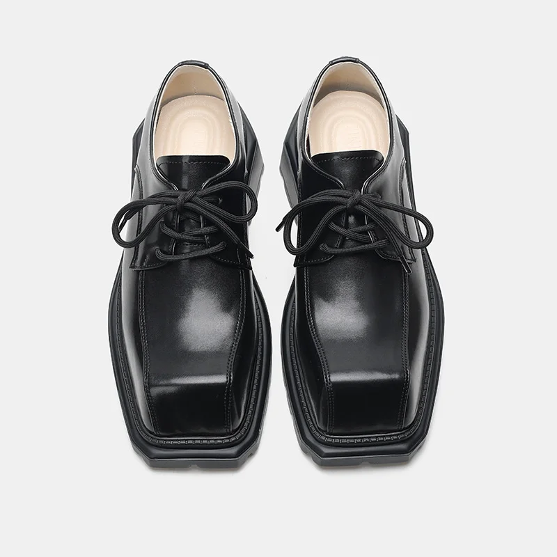 

Platform Shoes for Men/Women Brand Leather Shoes Business Dress Shoes Japan All-Match Casual Wear-Resistant Footwear 5