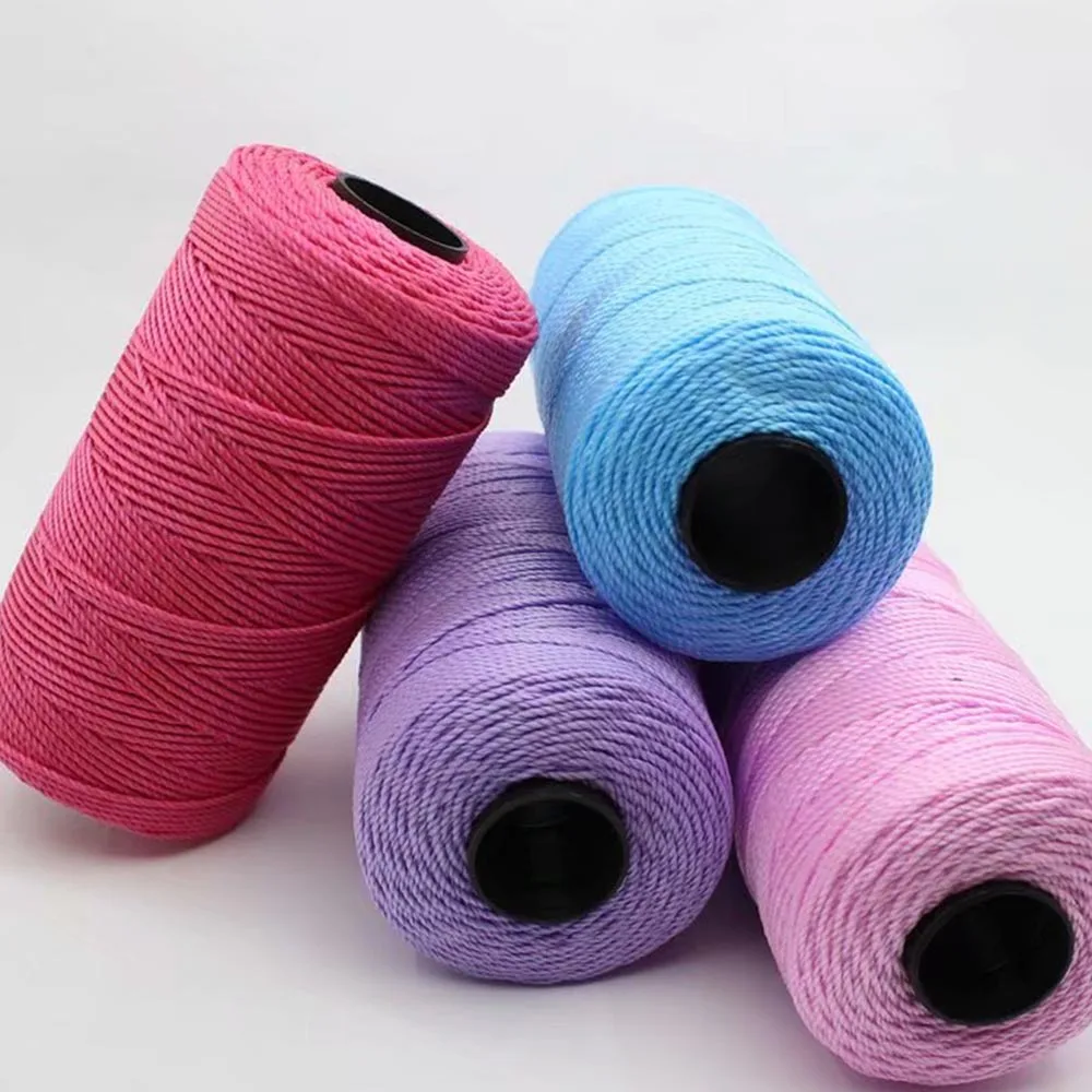 180g Summer Crochet Yarn Ice Silk Bright Yarn For DIY Craft Bag Shoes Hat Cushion Shoes Light Weight Thread Knitting Thread