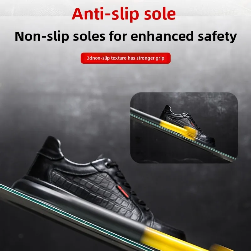 작업화 안전화 절연 강철 발가락 보호 부드러운 밑창 안전 통기성 운동화 천공 방지 내마모성 경량