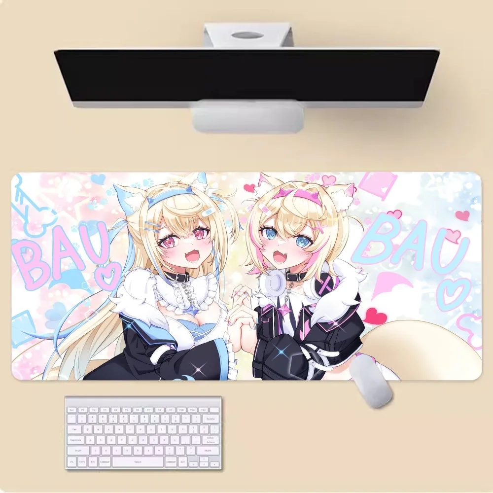 Hot Hololive Popular Virtual Artist FUWAMOCO Mousepad New Arrivals Gamer Speed Mice Retail Small Rubber Mousepad Size