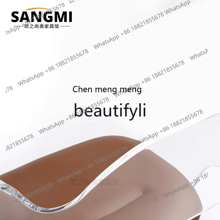 Acrylic computer chair simple study Nordic study leather back chair office rotating armchair  R