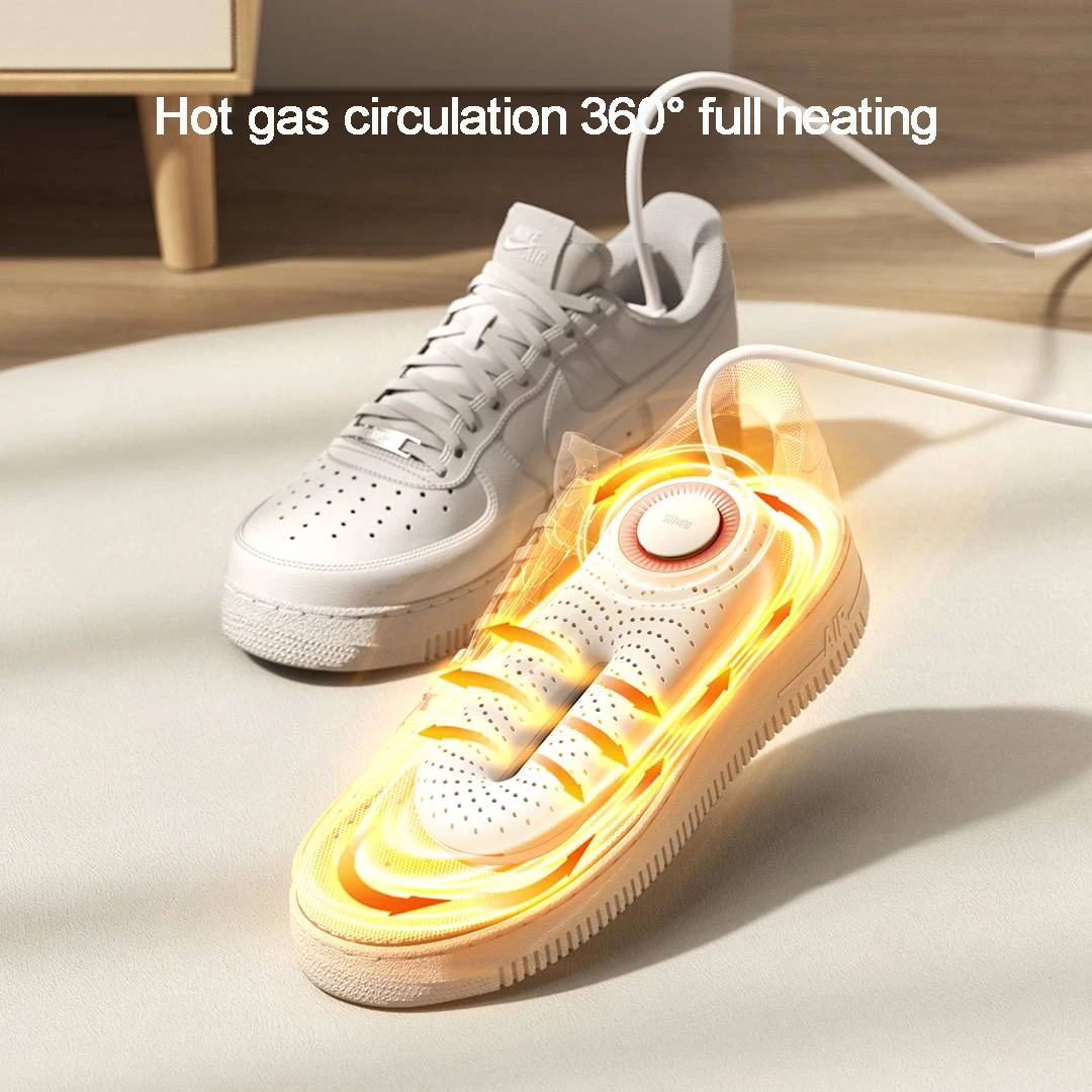Sothing ZERO Shoes Dryer Pro 220V Portable 3 Gear Timing Purple Light Antibacterial Turbine PTC Heater 55 ° Constant Tmperature