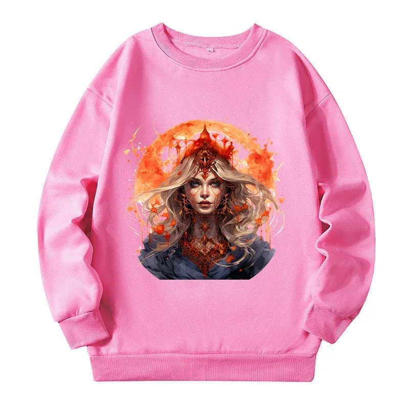 Vintage Plus Size Bizarre Skull Women Sweatshirts with Print Autumn Spring Fashion Style Sweatshirt Female Street Trendy Tops