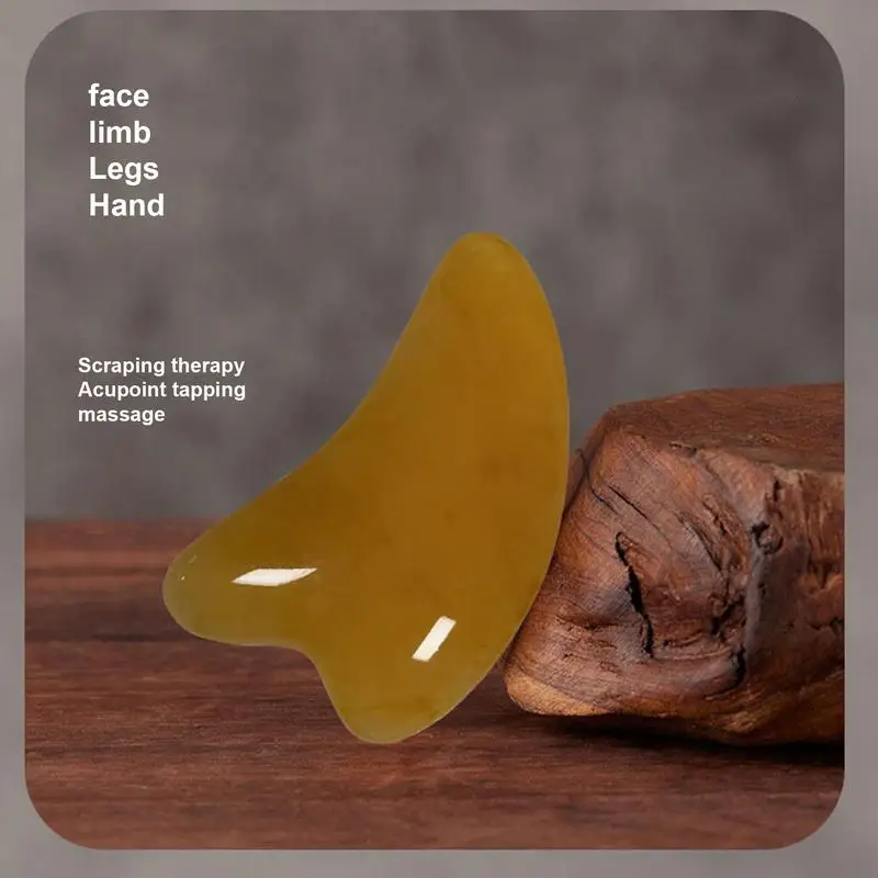 Herramienta de masaje Facial Gua Sha para el cuidado de la piel, masajeador Facial manual, herramienta de escultura Facial, resina Natural para el cuidado de la piel Facial