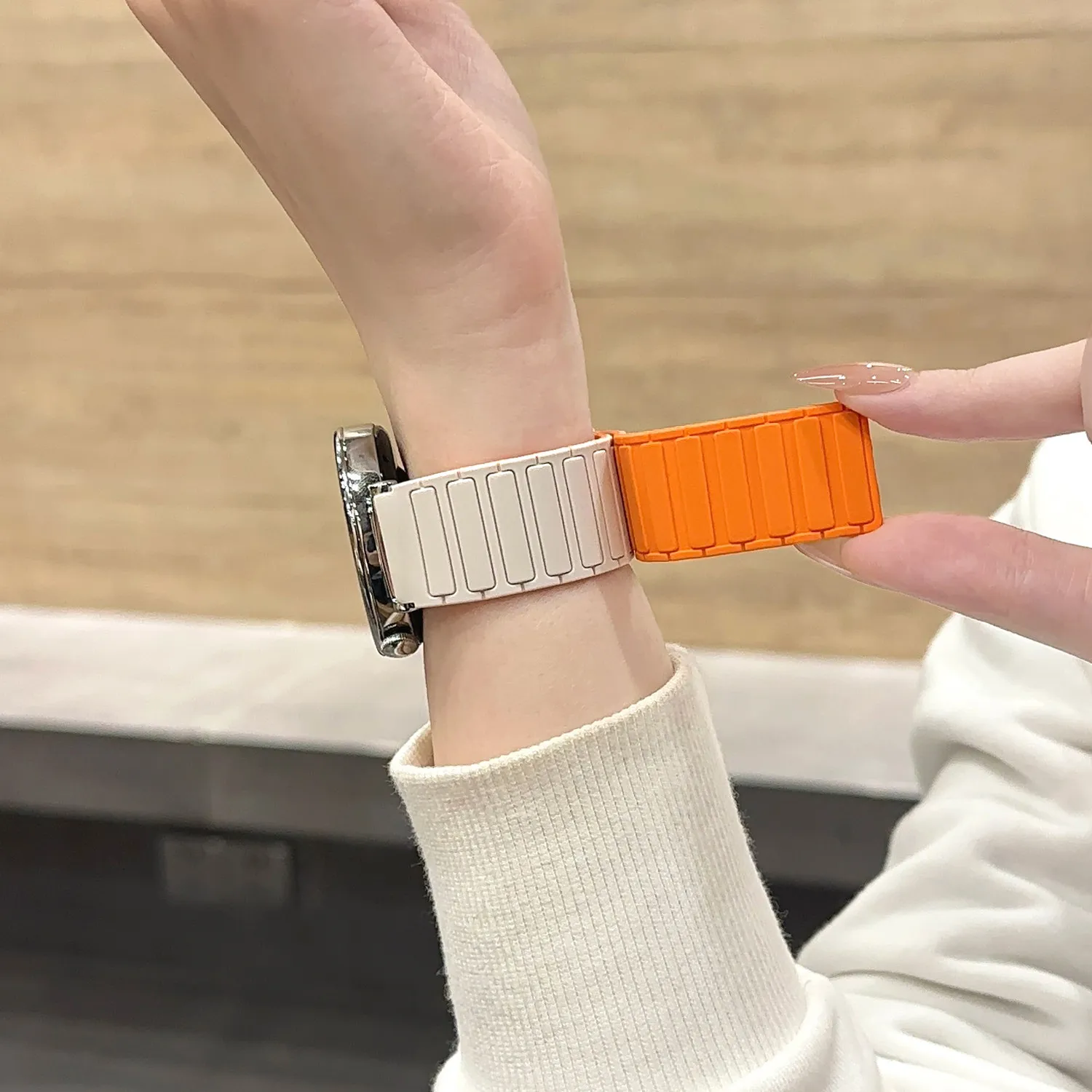 Magnetische Riemen für Amazfit Bip 6/Bip5/Balance 2/Active2/GTS 2 3 4 Mini/Stratos Armbänder Correa Amazfit GTR 2 3 4 Pro Uhrenarmband