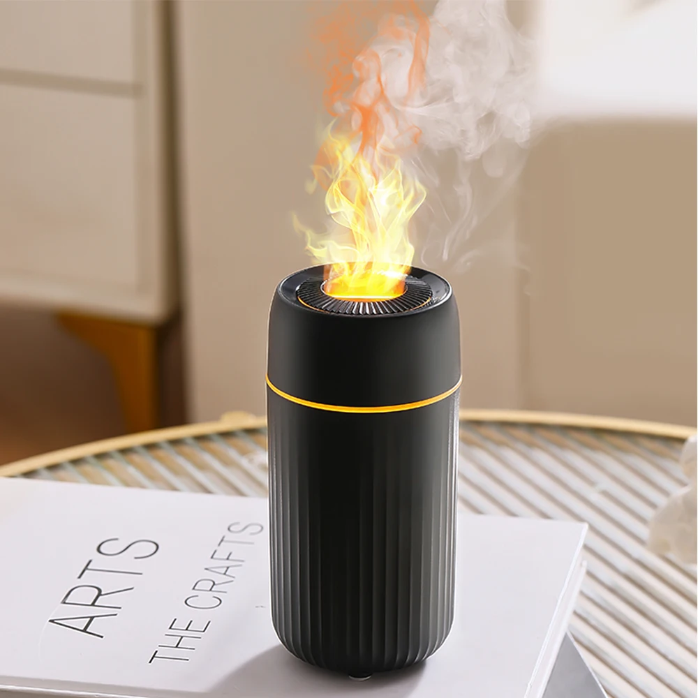 

Simulation Flame Aromatherapy Machine Humidifier Colorful Atmosphere Light Diffuser Creative Home Essential Oil Aromatherapy