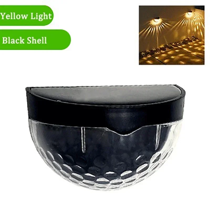 super-cheese Solar-Zaunleuchte für den Außenbereich, wasserdichte Wandleuchten, Garten-Energie-Licht, Girlande-Dekoration, LED für Garten, Stufe, Terrasse, Treppen, 1–24 Stück 6