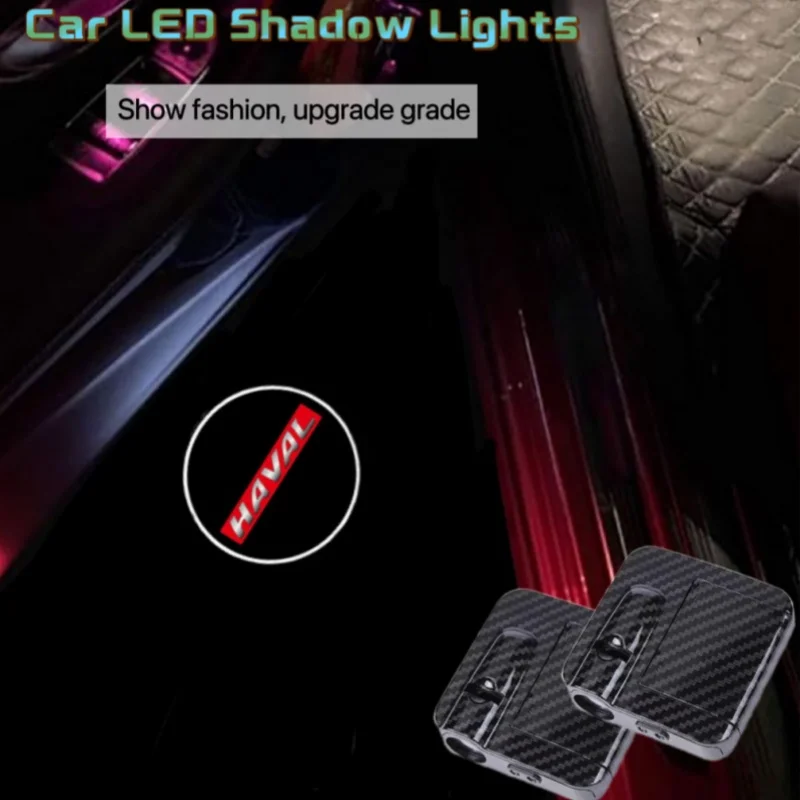 

2/4PCS Wireless Car Door Led Logo Laser Projector LED Welcome Light Ghost Shadow Light For Haval H2 H3 H5 H6 Dargo M6 H9 H6S F7X