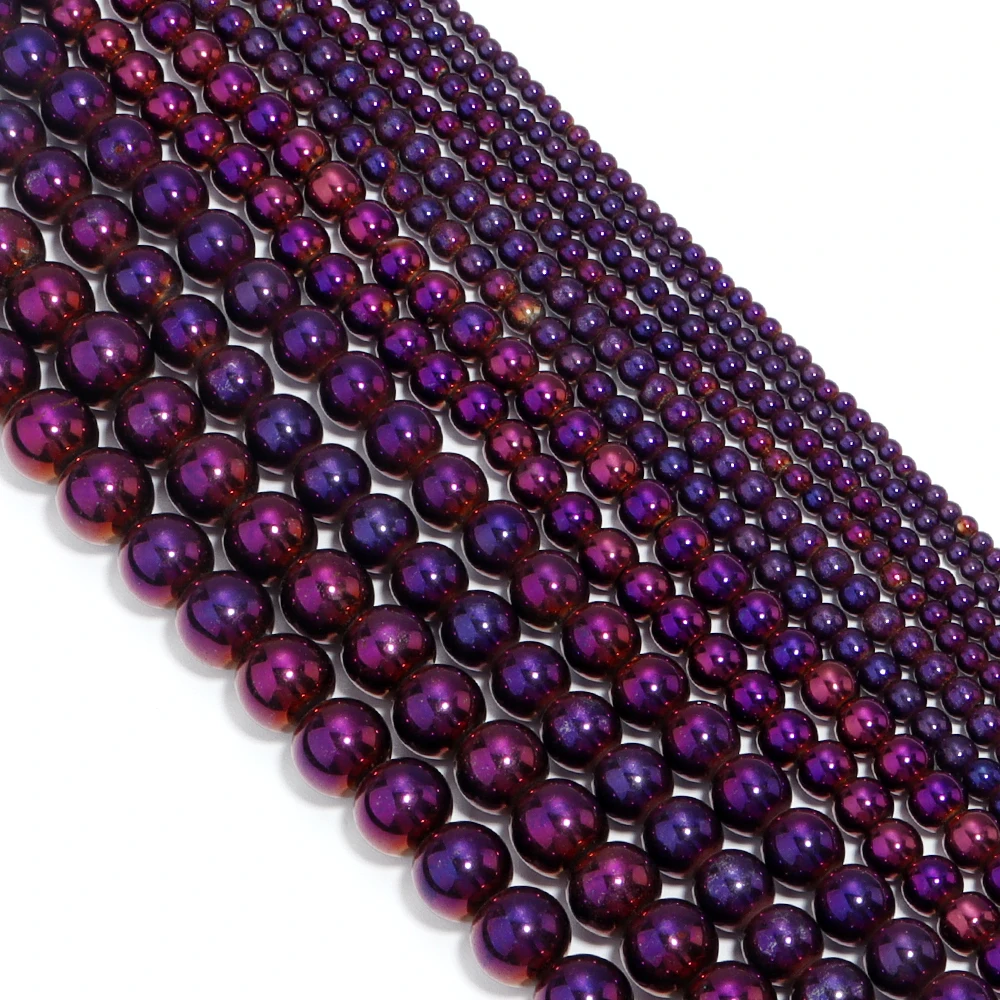 1 Strang schwarze Hämatit-Natursteinperlen, 2/3/4/6/8/10 mm, lose runde Perlen für DIY-Schmuckherstellung, Armband, Ohrringe, Zubehör – Detail 30
