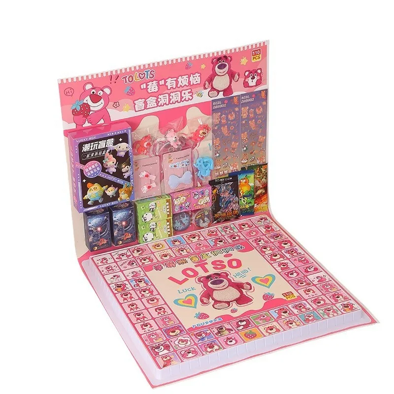 Sanrio Cartoon Geschenkbox Loch Outfit Kinder handgemachte süße Anime Hello Kitty Kuromi Lotso Überraschung Blind Puppe Kinder Geburtstagsgeschenk