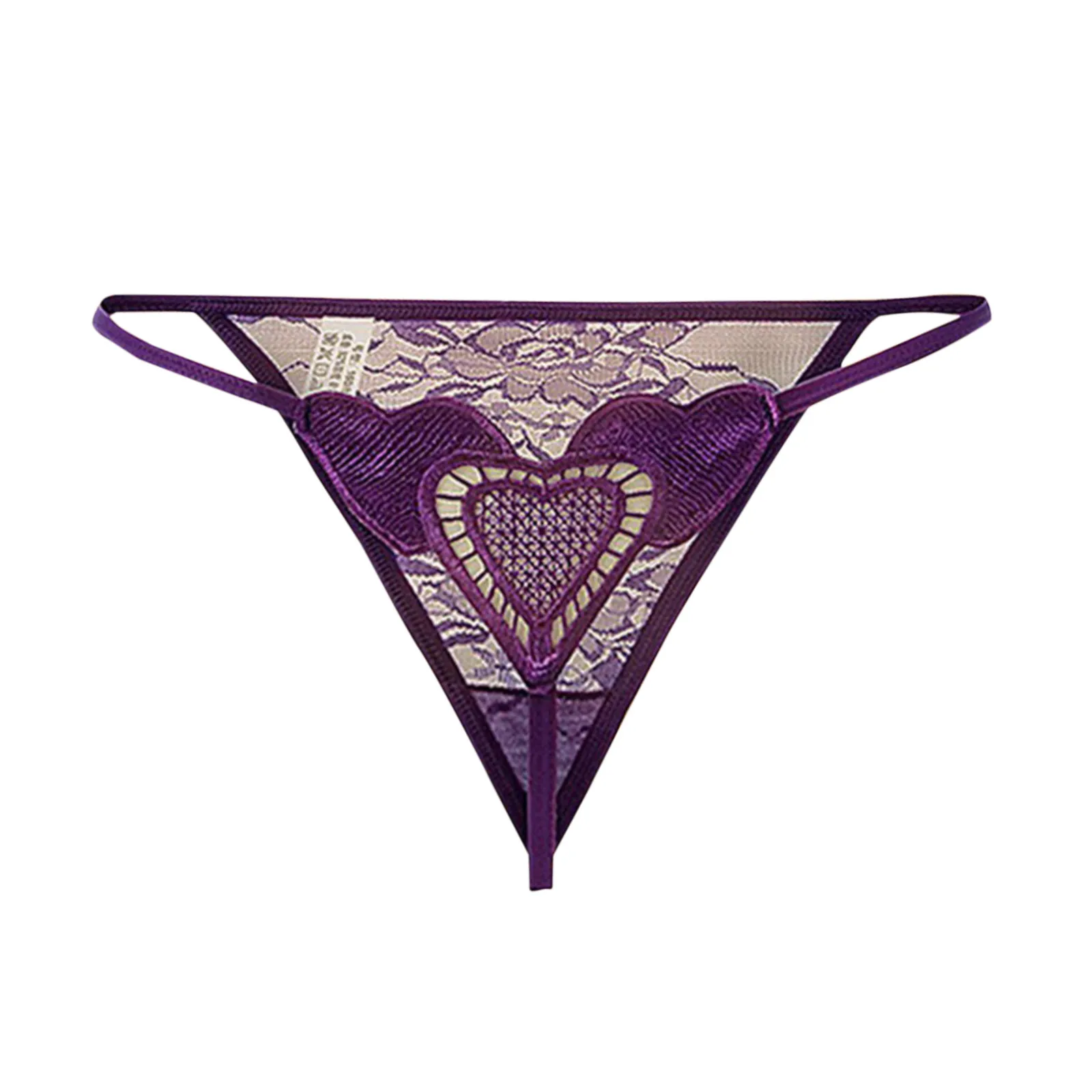 Embroidery Sexy Briefs Women Love Heart Lace Massage Pearl Thongs G Strings Erotic Crotchless Panties Lingerie Clothes Underwear