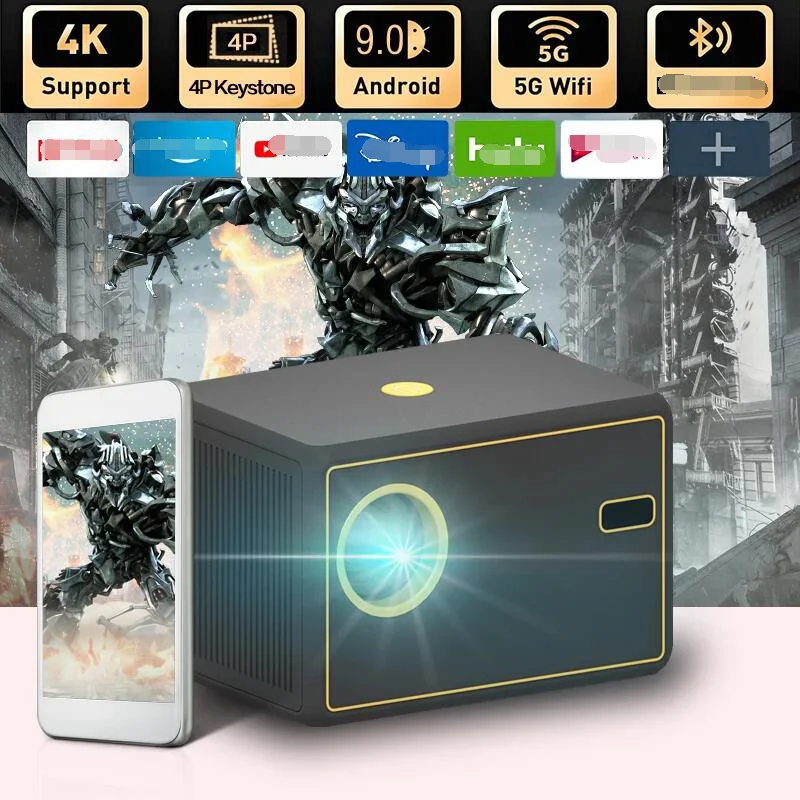 

Y7 Android Wifi Smart Portable Projector 1280 720P Full HD Office Home Theater Video Mini Projector Kids Gift Media Player