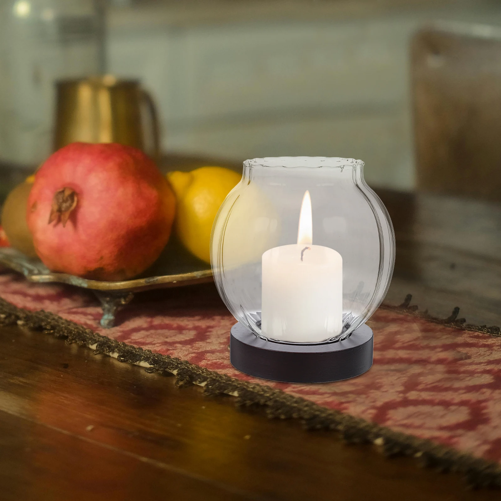 

Candlestick Ornament Status Tea Light Holder Glass Holders Stylish Table Centerpieces for Dining Room