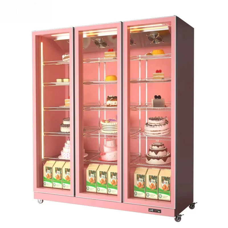 FOODLINE Cake Display Cabinet Energy Saving Refrigerated Cabinet For Pastry Shop Lower Daily Electricity Consumption Cost