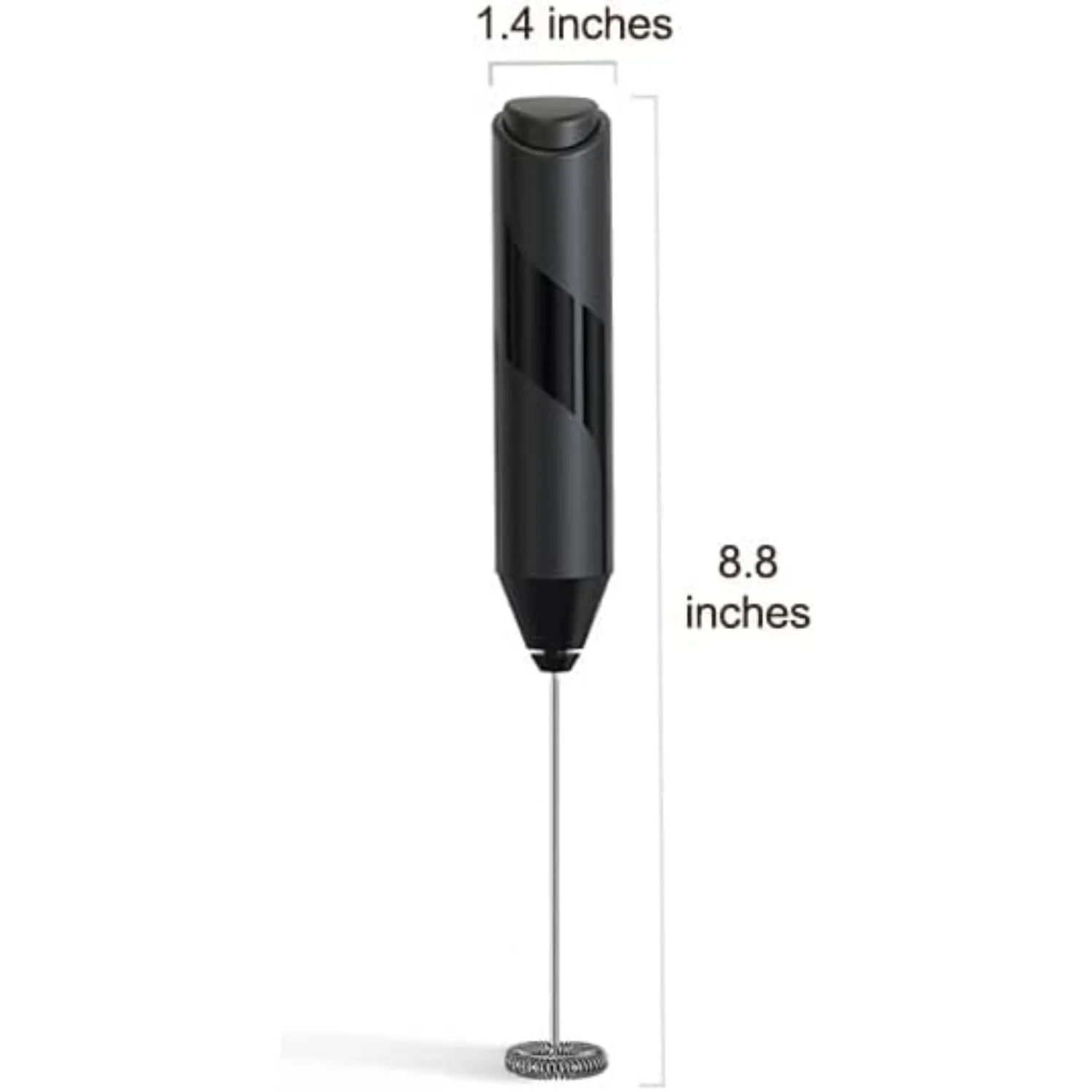 Насадка для вспенивания молока, пеногенератор из нержавеющей стали на батарейках, миксер для взбивания напитков, блендер для кофе, фраппе, латте, макиато, матча