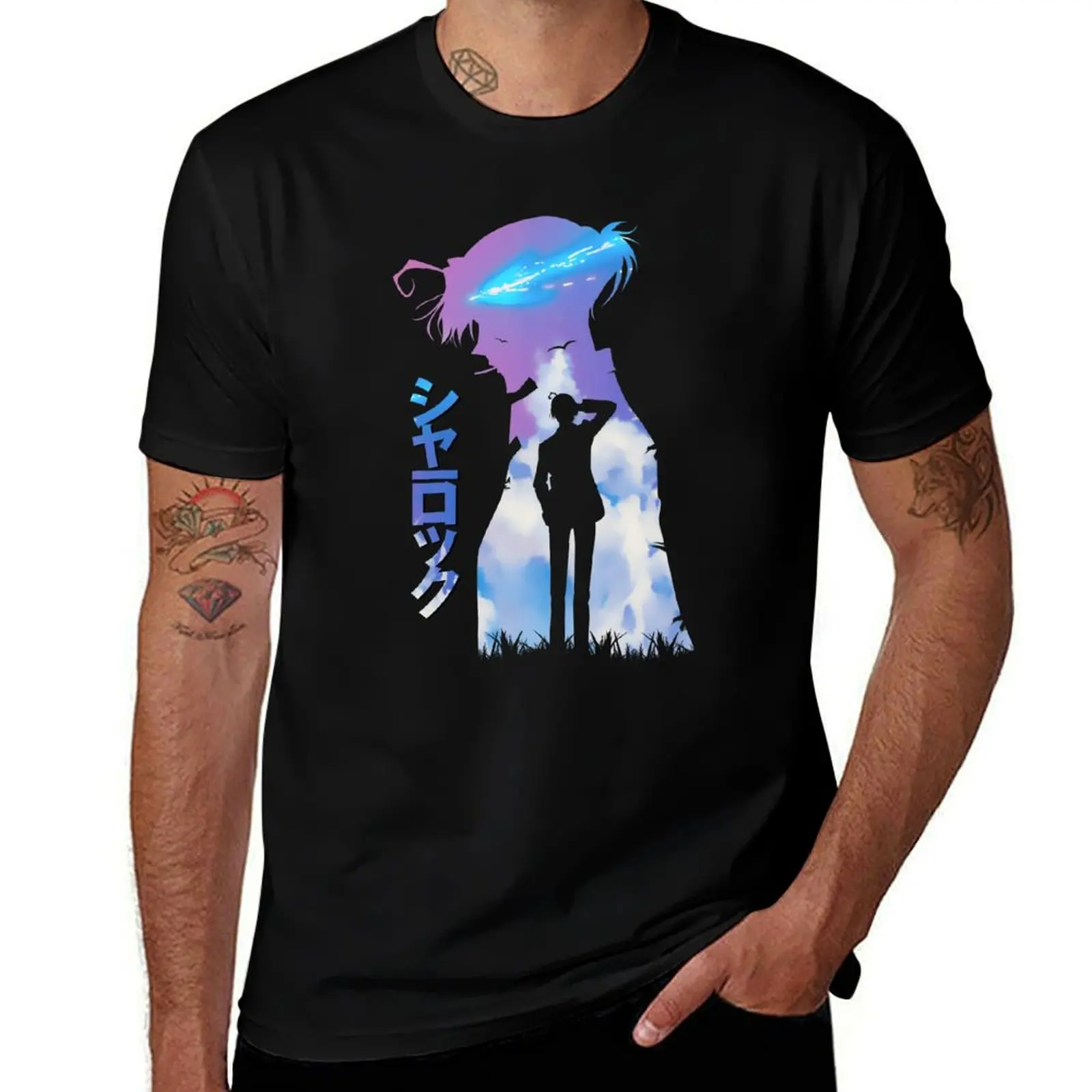 

Cloudy Sherlock T-Shirt man graphic t shirt t shirts for man cotton soft