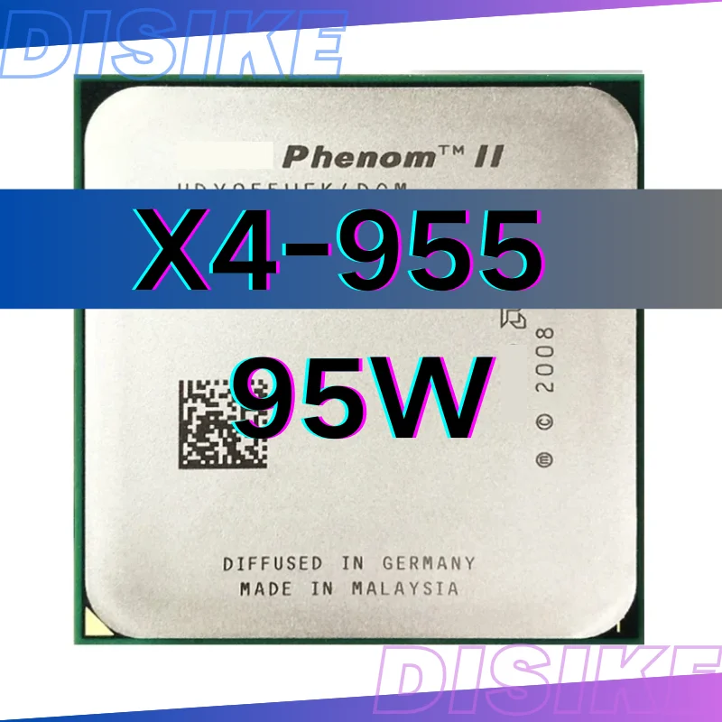 Phenom II X4 955 3.2 GHz 95w Quad-Core HDX955WFK4DGM/HDX955WFK4DGI Socket AM3