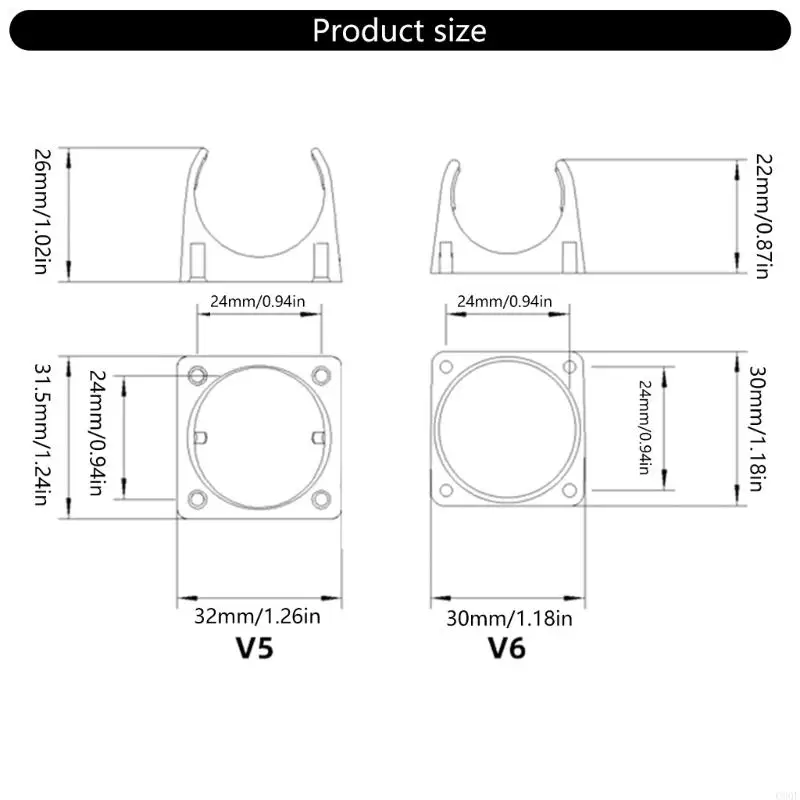 C90F 3D -принтер монтажный кронштейн для вентилятора для машин Ender 3 V5 Series Percise Alignment Halder