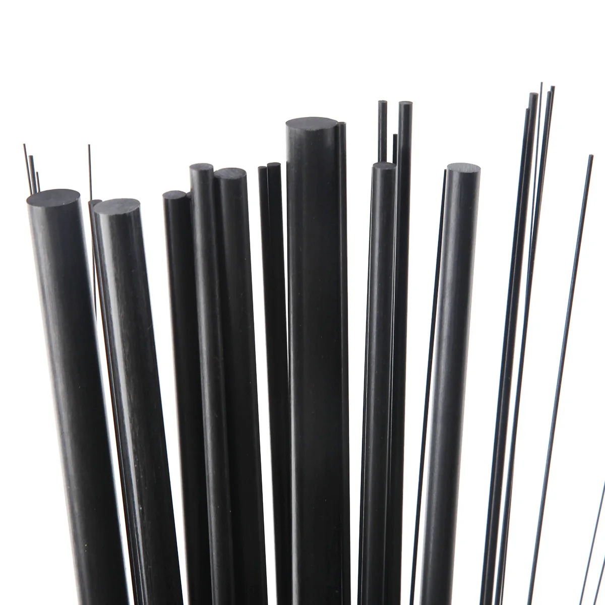 5pcs Carbon Fiber Rods 1mm-12mm  Diameter  500mm Length  For DIY High Quality Pole