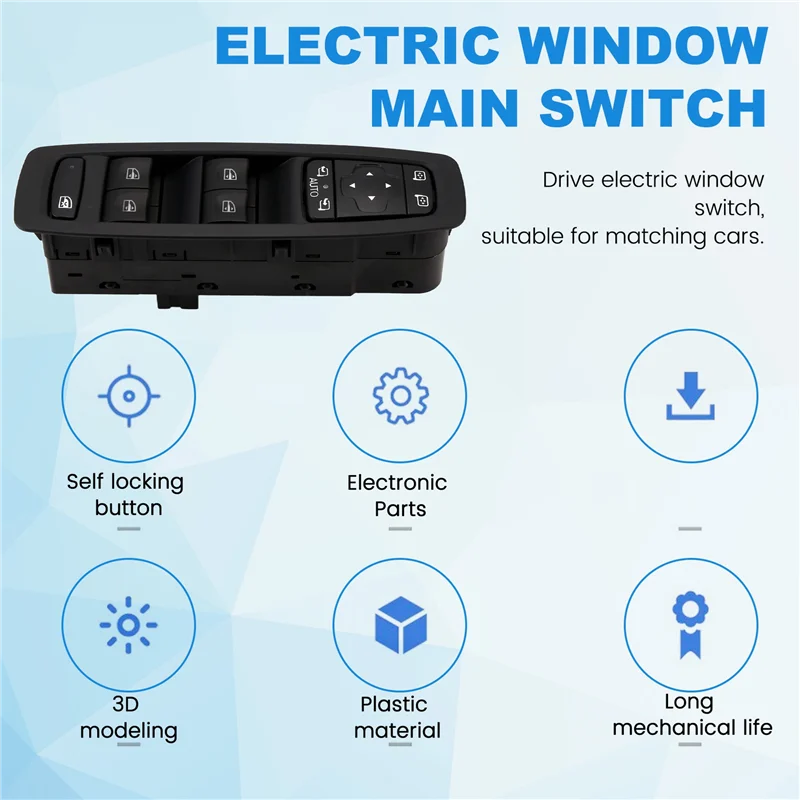 

2X Car Power Window Master Switch Lifter Button 25401-2952R For Renault Kadjar 2015-2022 For Megane LV 2018-Boom