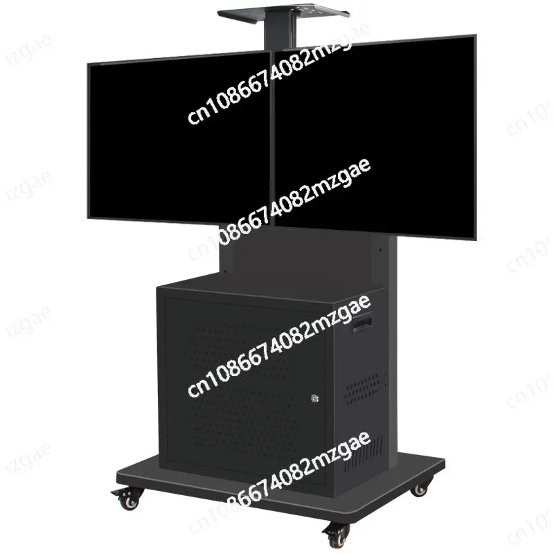 

32-55-65-75-дюймовый напольный мобильный кронштейн для телевизора, левый и правый двойной экран, кронштейн для телевизора