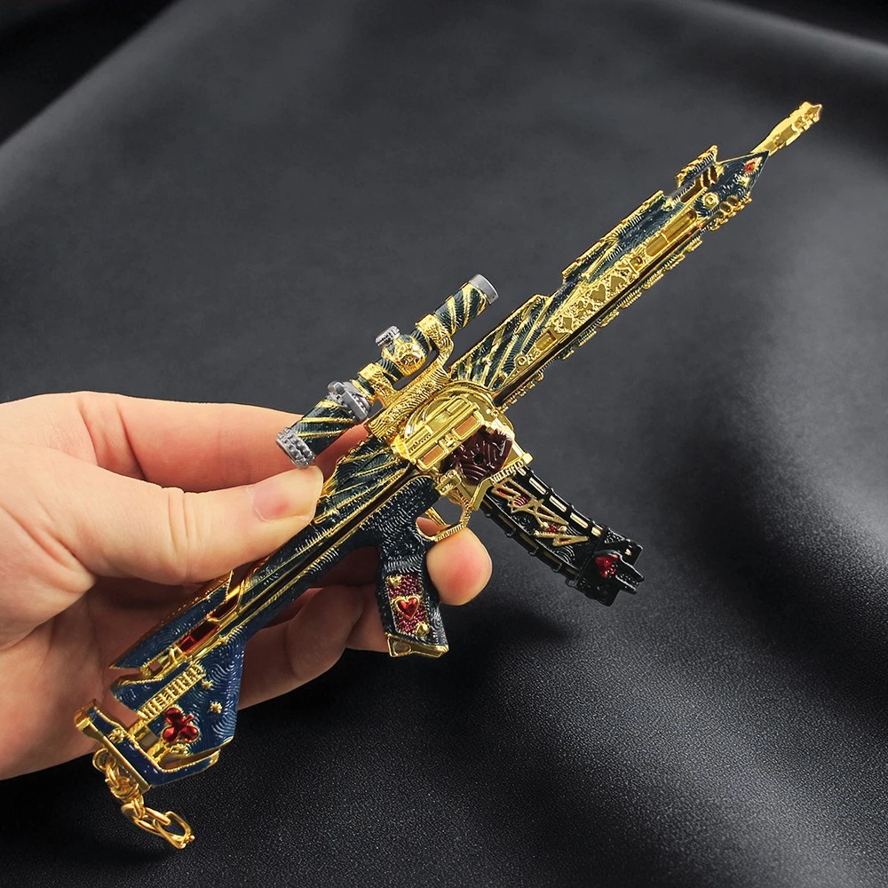 델타 포스 K416 운명의 에이스 게임 주변기기 장난감 총 모델 분리형 무기 복제품 수집용 데스크탑 장식품 소년을 위한 선물